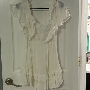 White grad dress, size small, worn once